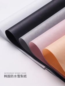 Peach Blossom Wrapping Paper Fresh Flower Arrangement Gift Packaging Material Artistic Decorative Pear Blossom Design