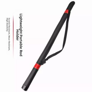 Portable Waterproof Fishing Rod Case Free Wheel Detachable Camping Travel Gear Hard Shell Backpackable Fishing Equipment Bag