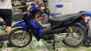 Bộ vỏ nhựa xe máy Wave A/Rs/S 100 hàng Việt Nam loại 1 màu Xanh Đen