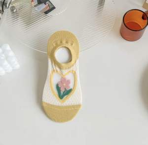 Women’s Korean Japan Style Socks Mesh Cotton Foot Socks Invisible Foot Cover Socks Quality AS-418