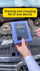 198000MAH จั้มสตาร์ท12V จั้มสตาร์ท high Portable power พกพา จั๊มสตาท จัมสตาร์ รถยนต์ jump start รถยนต์ 12v เครื่องจั้มแบต car jump starter USB+ Typec  พอร์ท หน้าจอแสดงผลดิจิตอล จั๊มสตาร์ทรถยนต์ พร้อมปั๊มลม