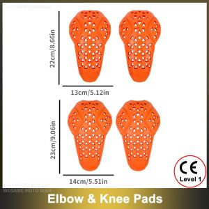 WOSAWE | WOSAWE CE Level 1 Moto Motorcycle Back Elbow Knee Shoulder Protector Jacket Insert Gear Armor Motocross Racing Protective Pad