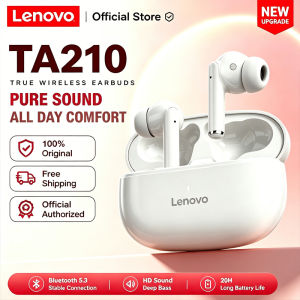 Lenovo | Lenovo TA210 Wireless Bluetooth 5.4 Earphones TWS Panoramic Sound Effects Ultra Long Battry Life Headphones Comfortable To Wear