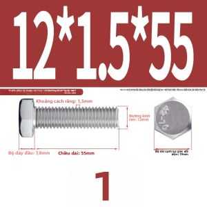 BAIRUITE | Ốc Vít Lục Giác M6 M8 M10 M12 M16