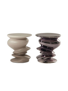 Italian Designer Modern Creative Fiberglass Spiral Shaped Coffee Table Living Room round Side Table Dining Chair Table