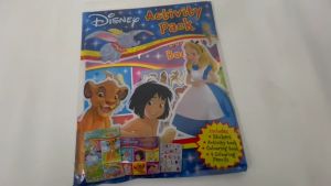 Disney Classics Activity Pack with Colouring & Activity Book & Stickers & 4 Colour Pencils For Kids