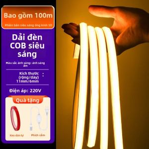 FANYAO | Dải Đèn LED Năng Lượng Mặt Trời Siêu Sáng Chống Nước Dán Tự Dính