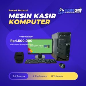Mesin Kasir Komputer Lengkap Siap Pakai Cocok Untuk Segala Bisnis
