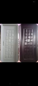 PINTU BAJA PABRIK PANPAN MENGGUNAKAN PLAT BAJA BERKUALITAS TINGGI/PINTU UTAMA/PINTU KAMAR  BY CHAT ADMIN/ 1 SETT KUSEN+DAUN PINTU+4 ENGSEL TERPASANG+ 1 SETT FULL HANDLE PINTU 7 PCS ANAK KUNCI SISTEM COMPT A-B DENGAN 5 TITIK PENGUNCIAN