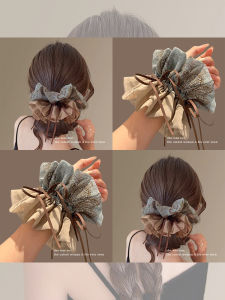 NING ZHOU | Floral Elegant Korean Style Hair Scrunchie