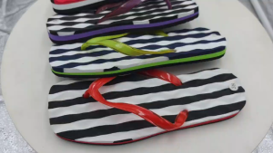 Womens flip-flops upper massage wave shape suitable for outdoor and indoor use lightweight