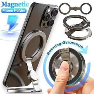 360° Rotation Stand Fidget Spinner Magnetic Phone Holder Phone Grip Stand Dual Sided Magnet Rings for Gym Home Travel