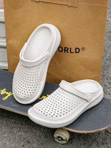 Mens Summer Thick Bottom Sandals Soft Bottom Anti-Slip Odor Resistant Trendy Matched Sandals Outdoor Wear Hole Hole Shoes