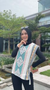 Vest Tenun Rompi Kasual Wanita Etnik