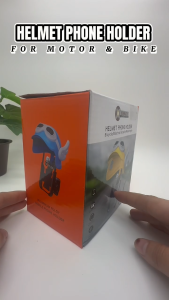 Mini Helmet Smartphone Holder for Motorcycle & Electric Vehicle Navigation Rainproof & Shockproof for Shower Use sunshield sunscreen rain and flying dust.