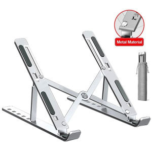 Metal Laptop Office Holder Stand Adjustable Foldable Portable for Notebook Computer Bracket Lifting Cooling Holder Non-slip