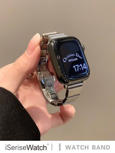 iSeriseWatch | สาย Apple Watch iSerise โลหะดีไซน์รัดข้อมือ ระบายอากาศ ดูหรู ใช้ได้กับ Series 4–10 SE Ultra (ขนาด 40/41/42/44/45/49mm)