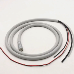 1Set Dental High-Speed Handpiece Silicone Tubing 6-Hole Fiber Optic Water-Air Hose Heat-Resistant Gray Chair Accessory