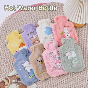 Cartoon Warm Hot Water Bottle Bag Girl Warm Belly Warmer Filled Mini Explosion-proof Portable Reusable Hand Warmer