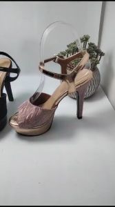 Maleeka shoes high heels 13cm glitter premium