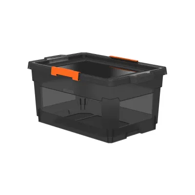 Tramontina Basic T-Force 40L Organizer Boxes with Wheels Stackable/Plastic/Lock
