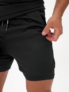 Mens Fashion Sports Shorts EVERLAST Printed Sports Shorts Double Layer Fast Drying Comfortable Basketball Muscle Fitness Shorts