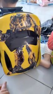 DUONET Egg Shell Kids Fashion School Bag Popular Cute Cartoon Kid Travel Backpack Beg Budak Kanak