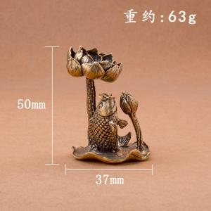 Đồ Trang Trí Bằng Đồng Thủ Công Hình Con Tôm Hùm Hoa Sen Nhỏ Dùng Trong Nhà Văn Phòng Giá Treo Hương Liệu Nước Chảy