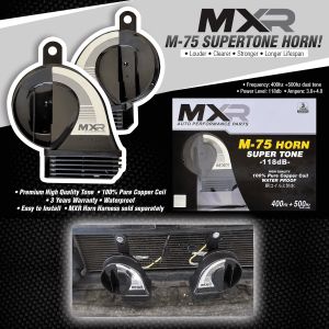 MXR M-75 SUPERTONE HORN Hi/Lo 100% Pure Copper Coil Water Proof 400Hz+500Hz Super Tone