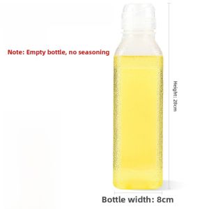 Squeal Plastic Oil Bottle 1000ml Kitchen Seasoning Bottle Squeezing Oil Pot for Home Use Cooking Utensil Storage Jar