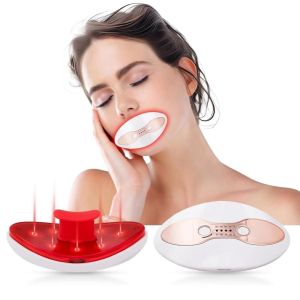 Máy Làm Đầy Môi Và Chăm Sóc Mắt 2 Trong 1 Với Liệu Pháp Ánh Sáng Đỏ 4 Mức Nhiệt Sạc USB Chống Lão Hóa Làm Mịn Da Giảm Nếp Nhăn Giảm Quầng Thâm