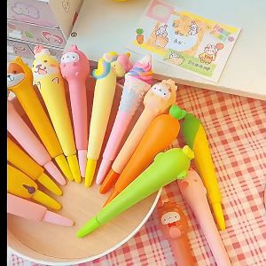 Squishy pen karakter lucu murah Pulpen gel anak mainan P16