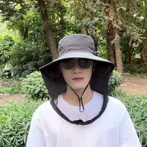 Nón Camping Cắm Trại Phượt Nam Nữ Chống Nắng Lưới Chống Côn Trùng RQN2690 - requane