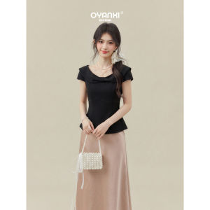 OYANXI | Đầm Công Chúa Dây Nơ Không Tay Định Hình Eo