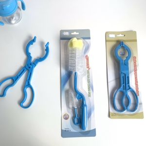 Original Anti-Scalding Baby Bottle Brush Milk Bottle Cleaning Brush Teat Cleaner Baby Dedicated Bottle Clamp High Temperature Resistant Plastic