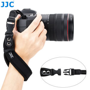 JJC Reflex Camera Hand Strap Ajustable Quick Release Wrist Strap Neoprene for Sony A7 V A7V A7M5 Canon Nikon Fujifilm Olympus