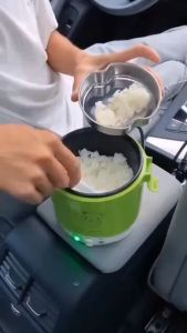 【PH shipment】Electric Mini Rice Cooker 100W Car 12V / 140W Truck 24V Multifunctional Rice Cooker for Car Truck Portable Mini Rice Cooker with Steamer On-the-Go Cooking Non-Stick Inner Pot Compact Travel Rice Cooker for Road Trip Camping