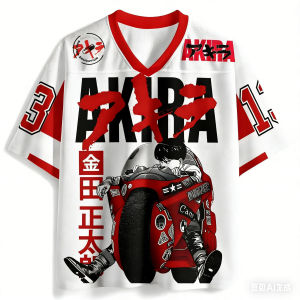 Bandai | 2026 Summer Hot Selling Fashion New Akira 3D Printed Outdoor Sports Fitness T-shirt Hip Hop Street Clothing T-shirt Large Size