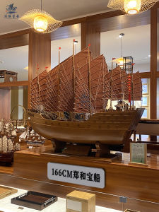 Retro Sailboat Model Home Decorations Smooth Sailing Big Ming Zheng He Treasure Boat Wooden Handcrafts Moving House Gifts