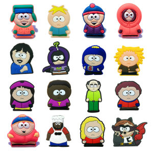 hot toys | 16-46Pcs Cartoon Shoe Charms PVC Shoes Decoration Accessories DIY Bubble Slides Clog Sandal Wristband Buckle Kids Gifts