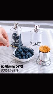Johor Seller | Bear Toothpick Box Cotton Storage Box Toothpick Holder Container Toothpick Dispenser Storage Gadgets