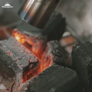 CAMPINGMOON High Power Butane Blow Torch 4.2KW Firepower Stainless Steel Standard Canister Gas Fuel Jet Blow Gun Set Outdoor Camping BBQ Grill Cooking Charcoal Firewood Burner Equipment Camping Moon MT-3915-CB