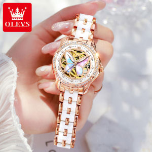 OLEVS | Luxury Fashion Waterproof Ceramic Womens Mechanical Watch
