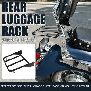 Motorcycle Black Rear Luggage Rack Solo Seat Sissy Bar Fit For Suzuki Intruder VL800 Boulevard M50 C50