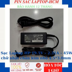 Sạc HP 14 HP ProBook 400 430 430 HP PAVILION X360 13-U040TU Sạc HP 19.5V-2.31A-45W chân kim nhỏ màu xanh
