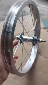 โครงล้อจักรยานเด็ก ชุดแกนล้อหน้า วงล้อหน้า 12/14/16/18/20 นิ้ว วงล้อจักรยานเส้นลวดหนา (เฉพาะโครงหน้าไม่รวมยาง) โครงล้อจักรยาน ล้อบาลานซ์ไบค์