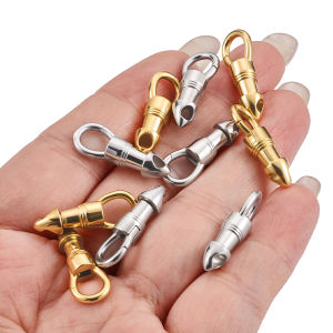 Stainless Steel Golden Rotating Eagle Hook Clasp Buddha Pendant Necklace DIY Jewelry Accessory Not Fade