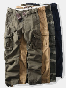 yzgf | Multi-Pocket Camouflage Straight Leg Loose Casual Outdoor Pants