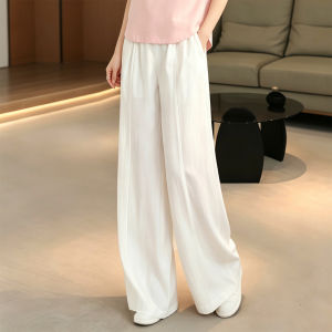 MANWUJINGLING | Summer White Linen Loose Wide-leg Pants