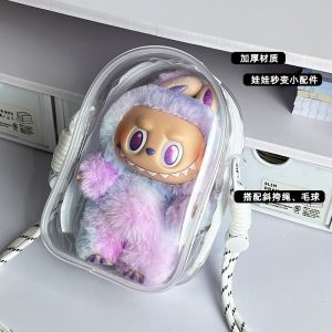 Túi Đựng Đồ Chơi PVC Trong Suốt Labubu3 Series Travel Protection Soft Square Universal Travel Túi Đựng Đồ Chơi
